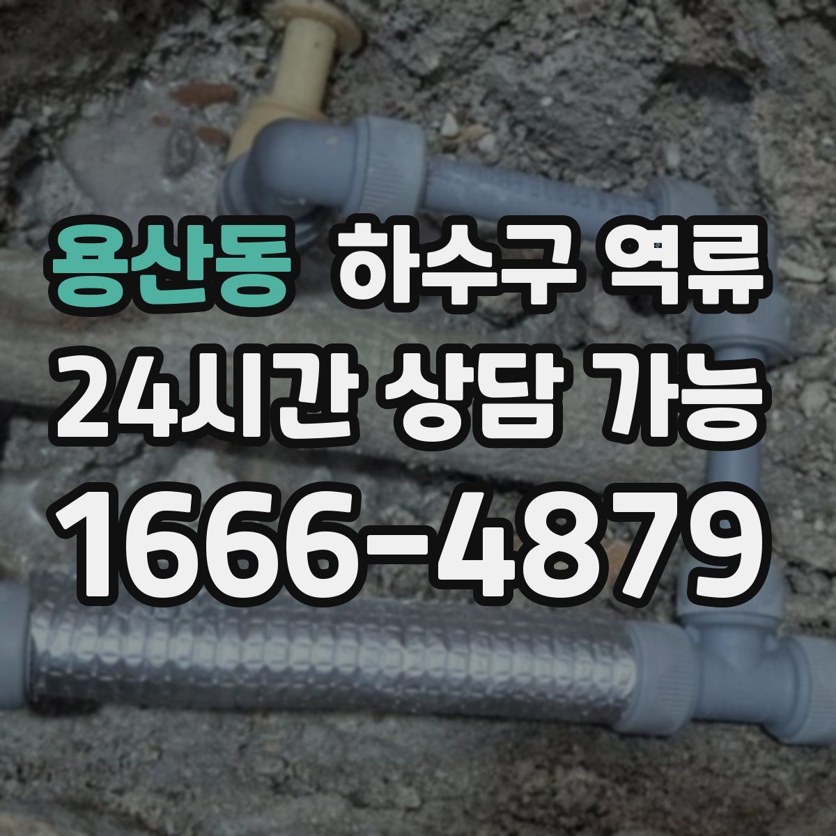 용산동 하수구 역류