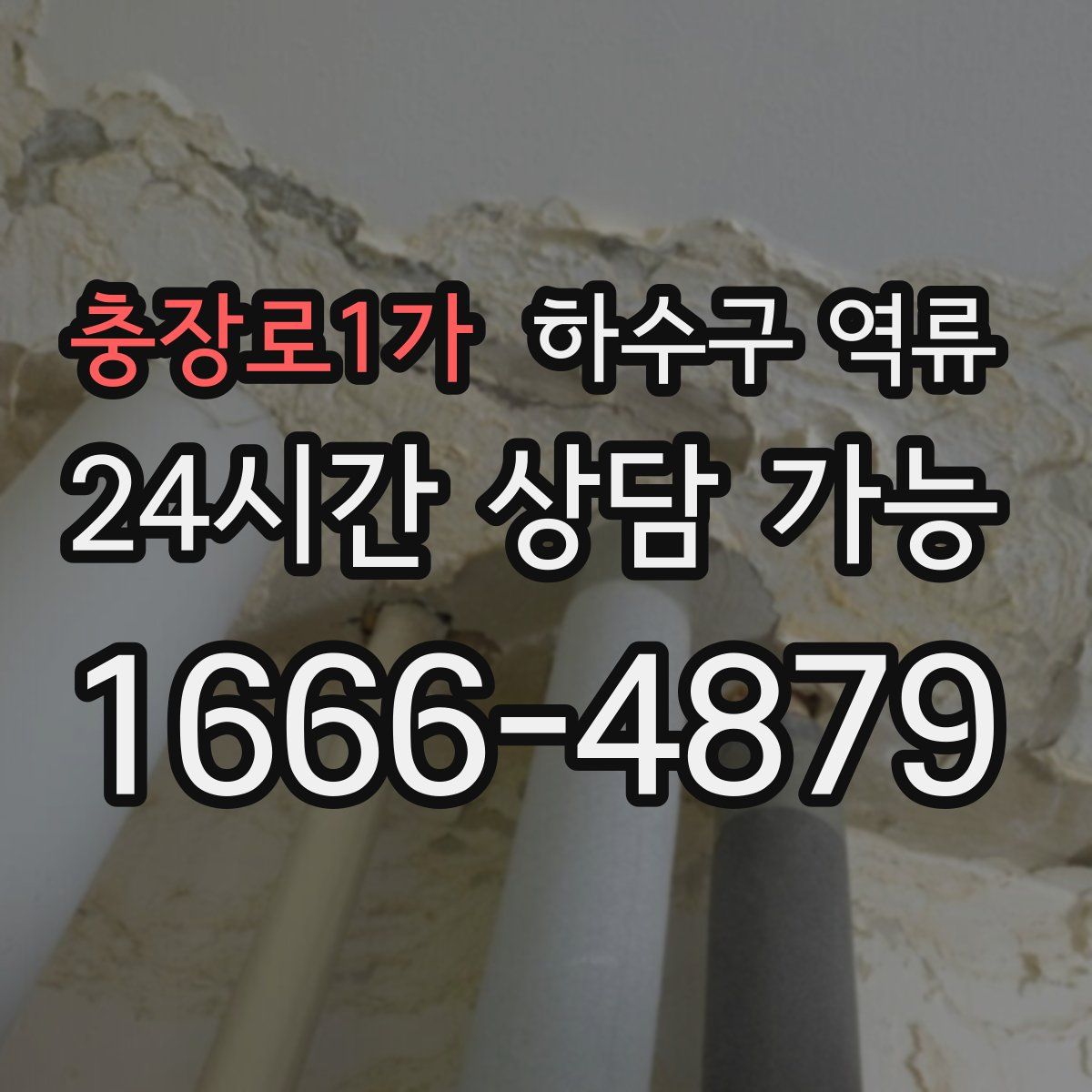 충장로1가 하수구 역류