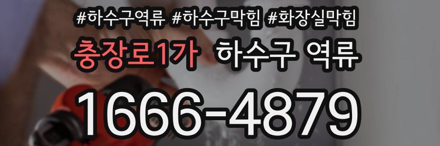 충장로1가 하수구 역류