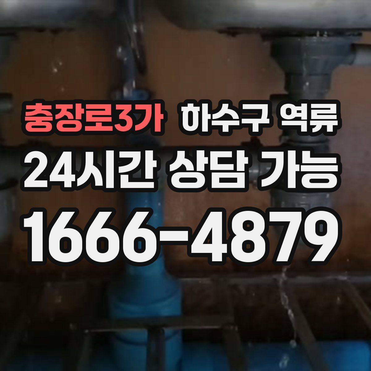 충장로3가 하수구 역류