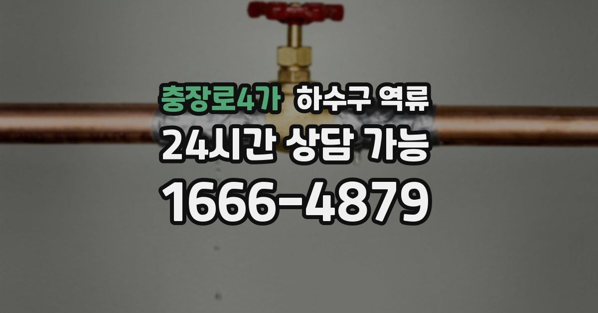 충장로4가 하수구 역류
