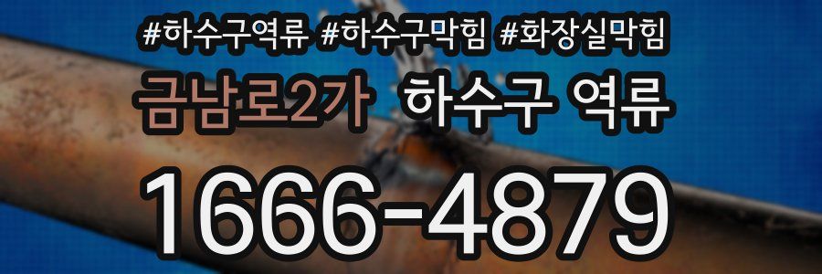 금남로2가 하수구 역류