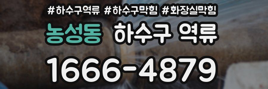 농성동 하수구 역류