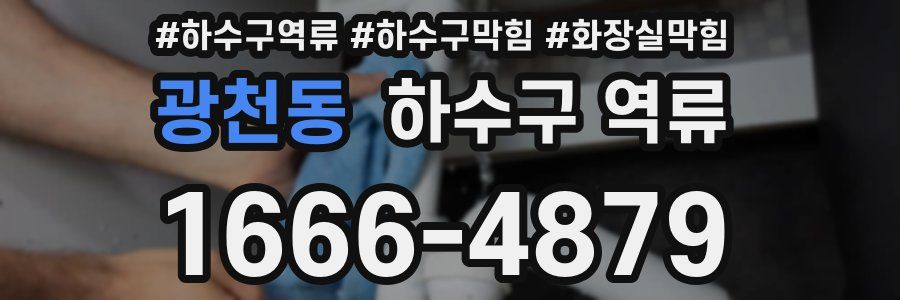 광천동 하수구 역류