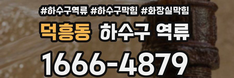 덕흥동 하수구 역류