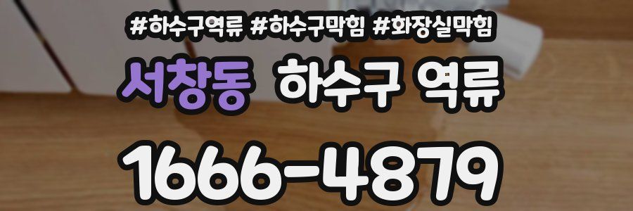 서창동 하수구 역류