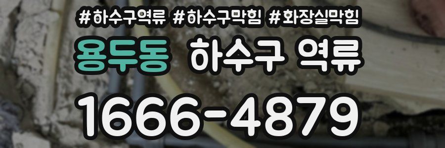 용두동 하수구 역류