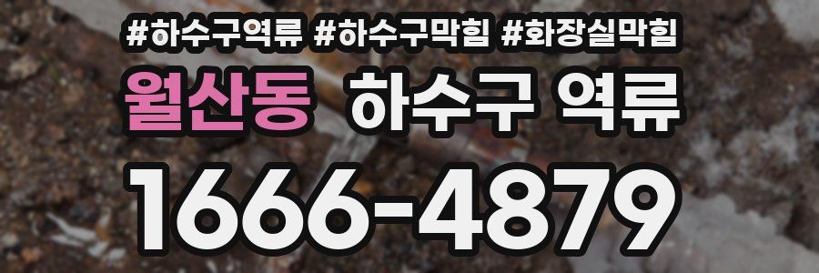 월산동 하수구 역류