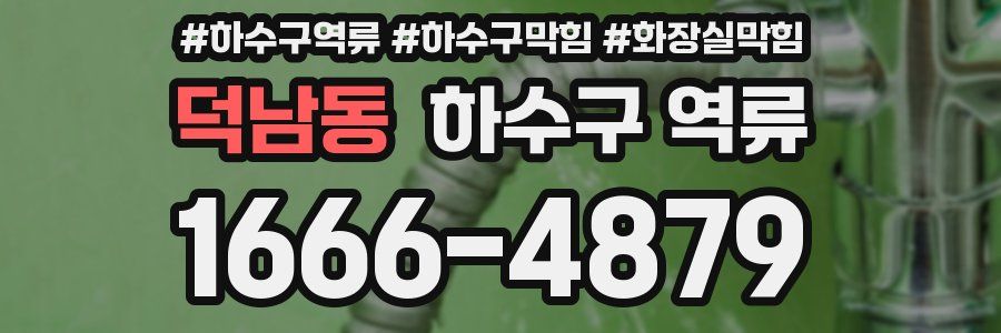 덕남동 하수구 역류