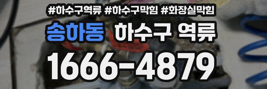 송하동 하수구 역류