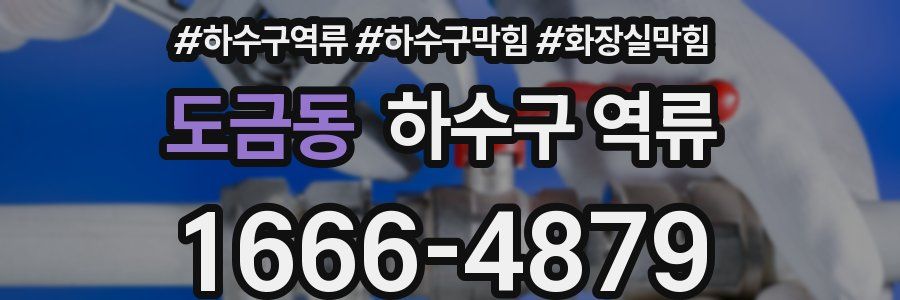 도금동 하수구 역류