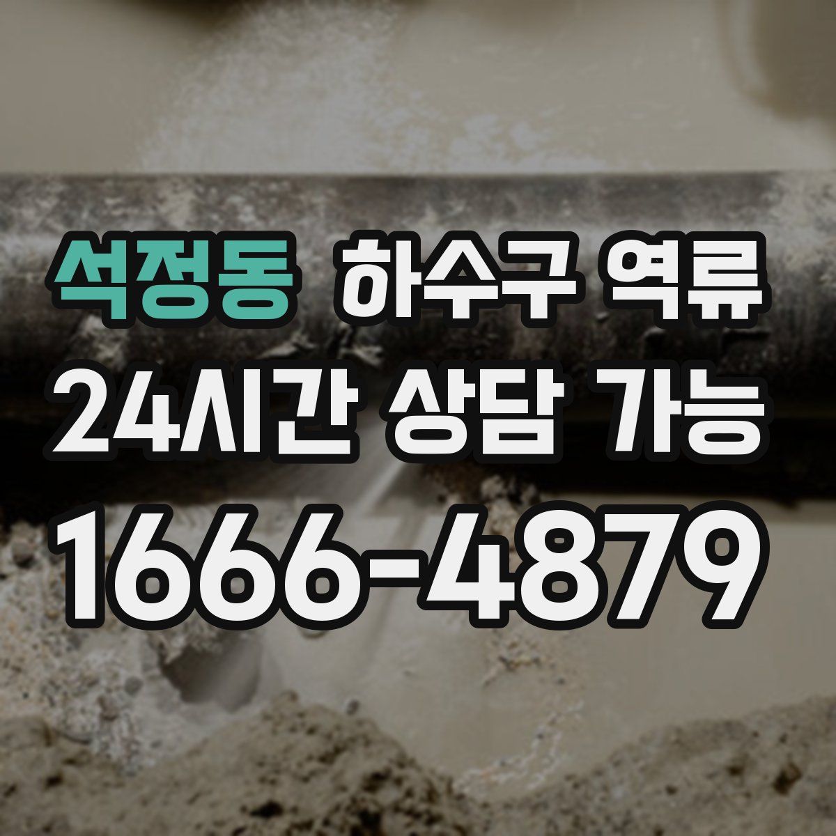 석정동 하수구 역류