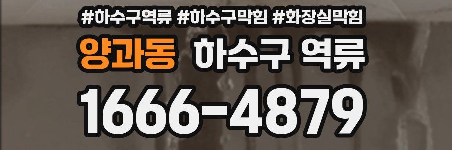 양과동 하수구 역류