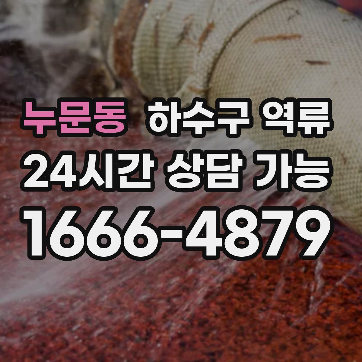 누문동 하수구 역류