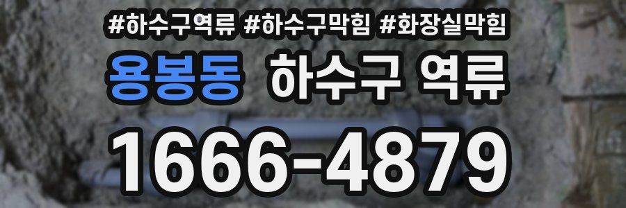 용봉동 하수구 역류