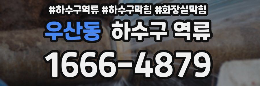 우산동 하수구 역류