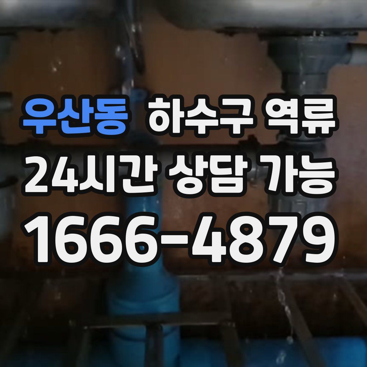 우산동 하수구 역류