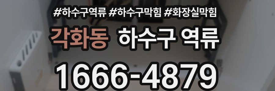 각화동 하수구 역류