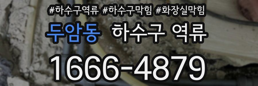 두암동 하수구 역류