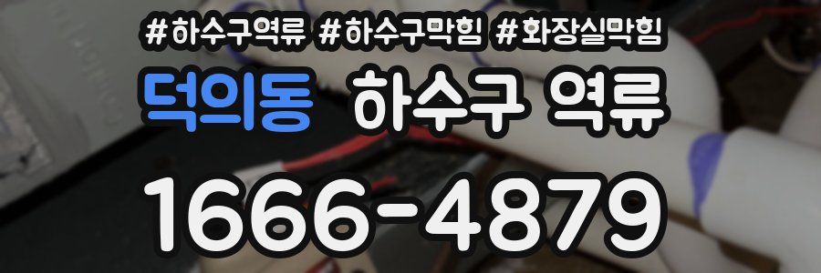 덕의동 하수구 역류