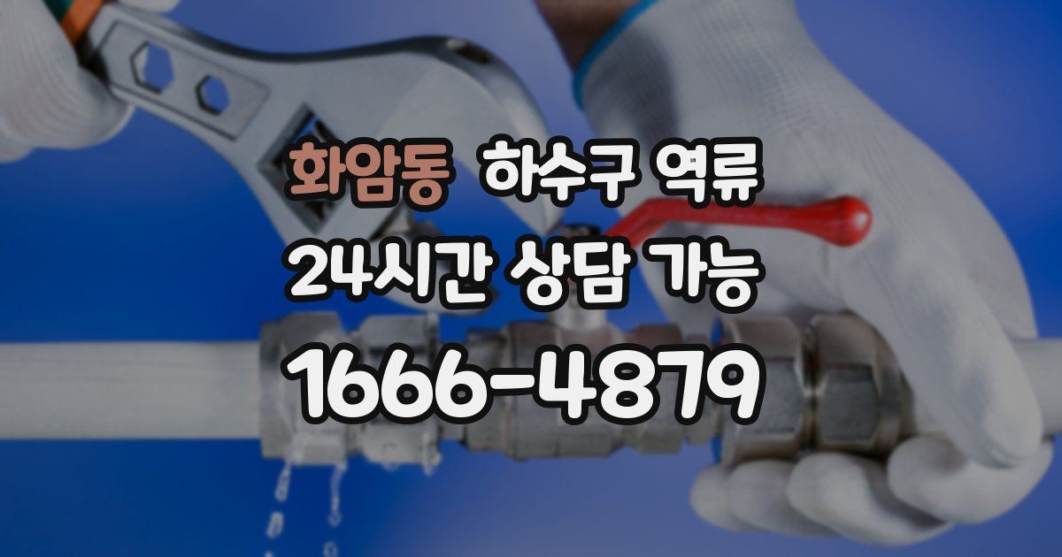 화암동 하수구 역류