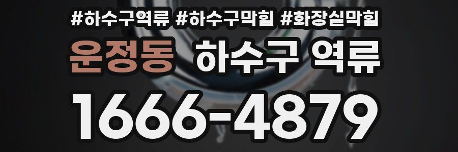 운정동 하수구 역류