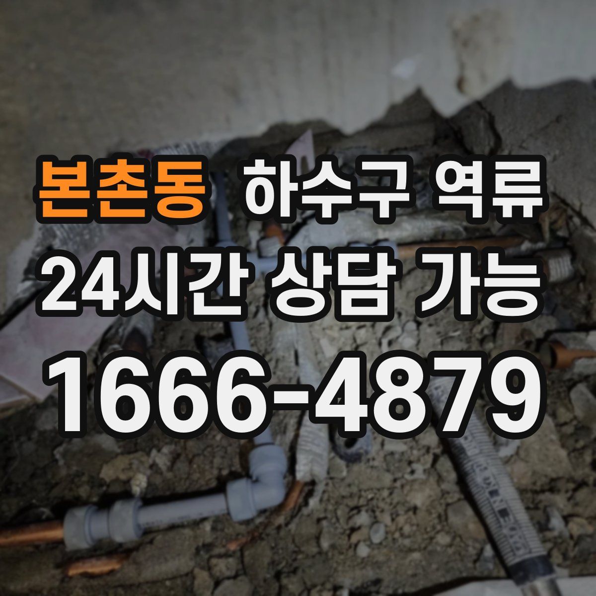 본촌동 하수구 역류