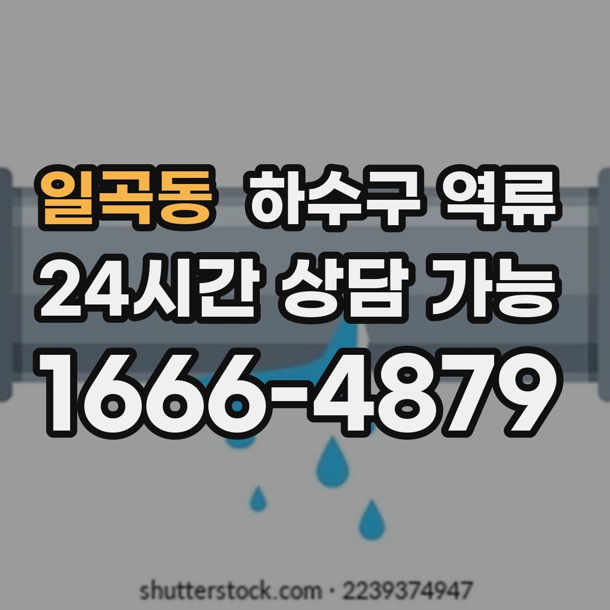 일곡동 하수구 역류