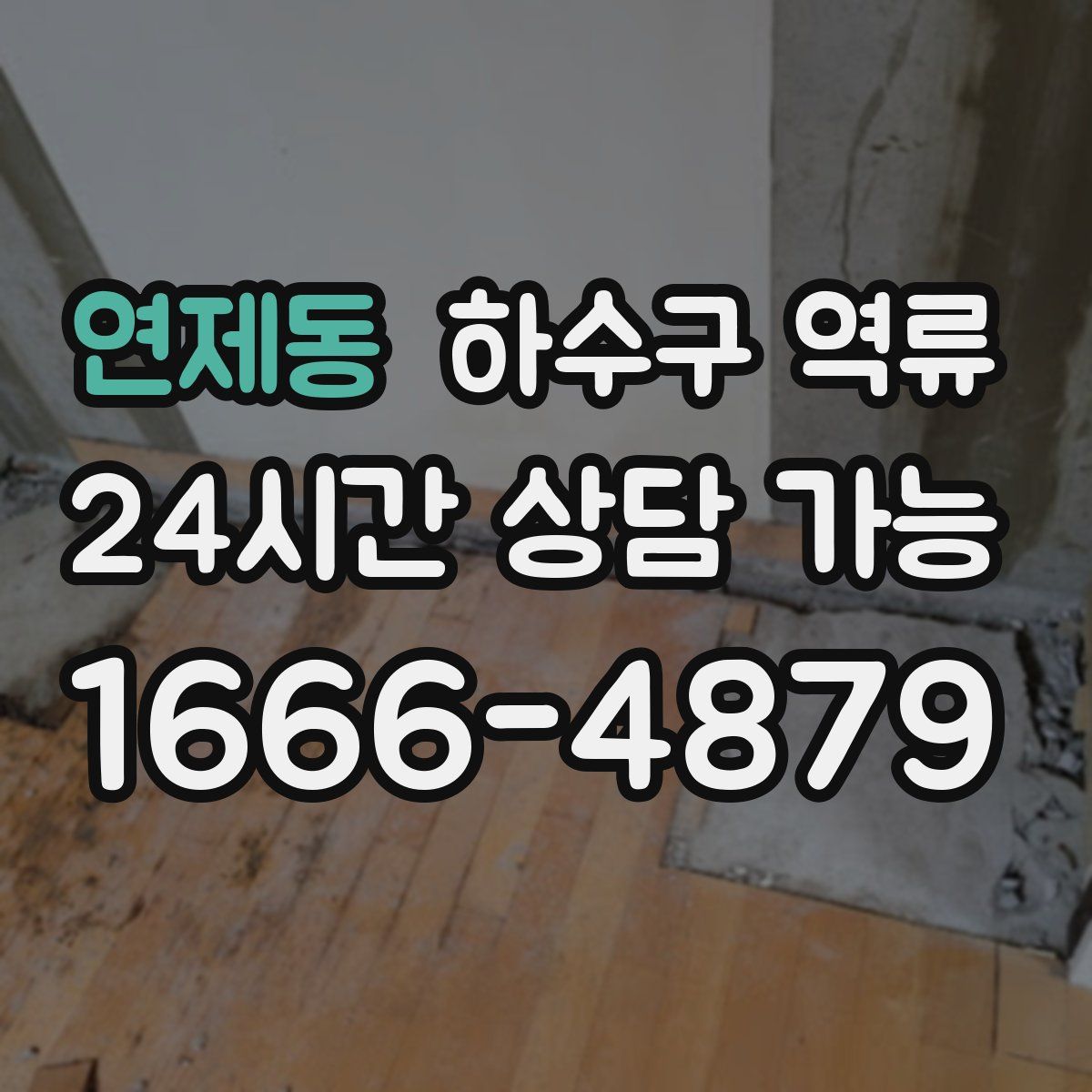 연제동 하수구 역류