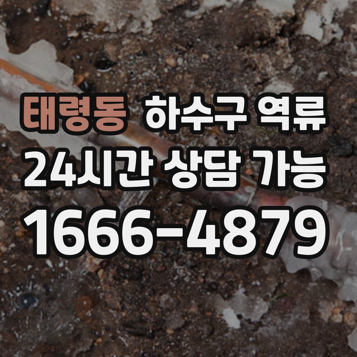 태령동 하수구 역류