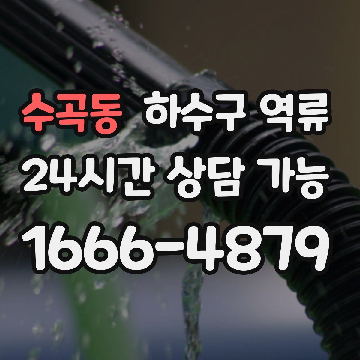 수곡동 하수구 역류