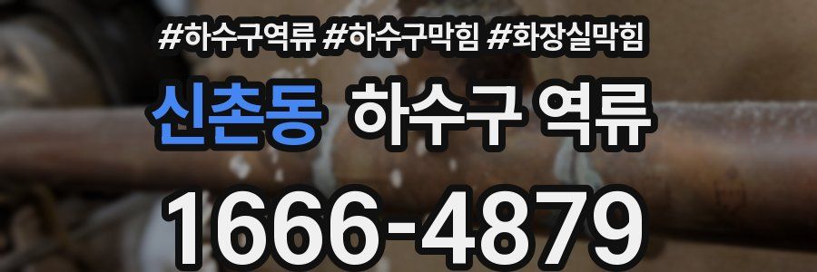 신촌동 하수구 역류