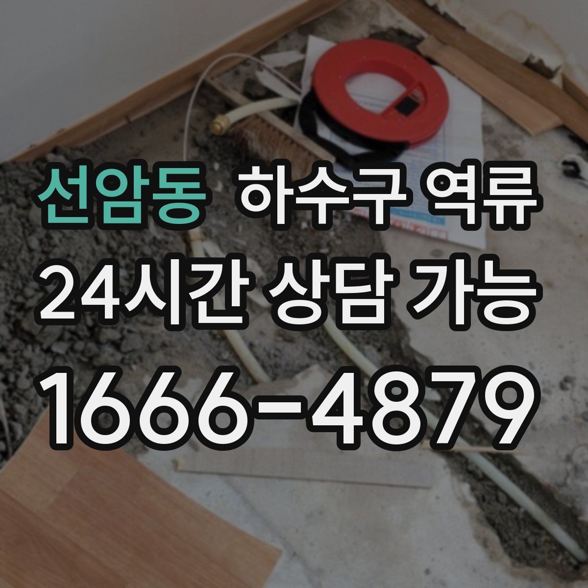 선암동 하수구 역류