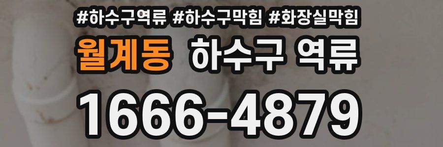 월계동 하수구 역류