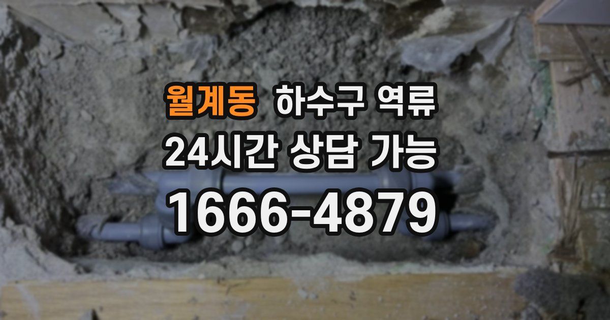 월계동 하수구 역류