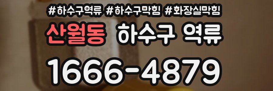 산월동 하수구 역류