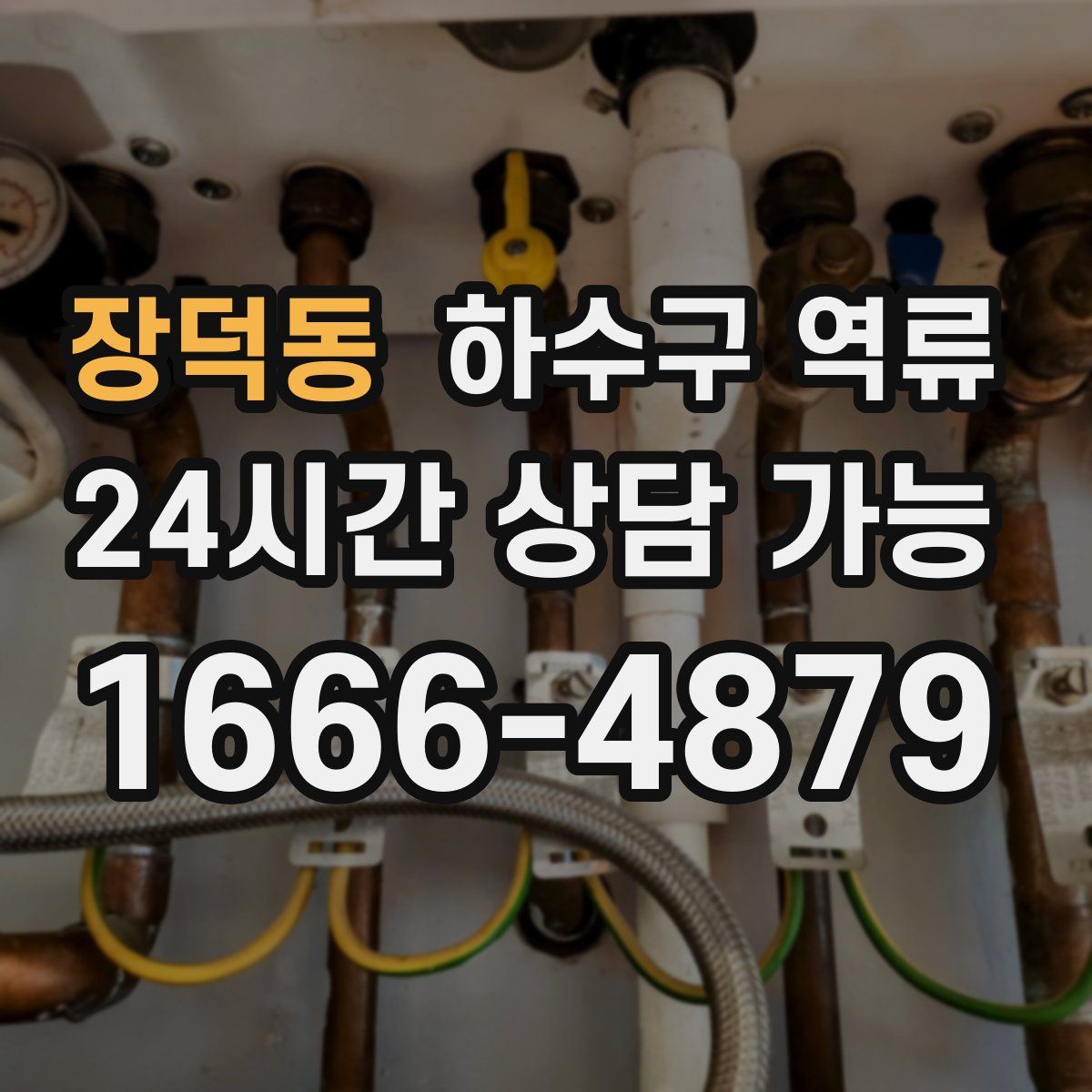 장덕동 하수구 역류
