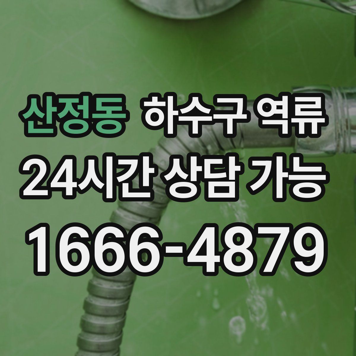 산정동 하수구 역류