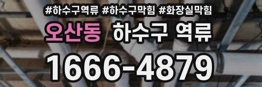 오산동 하수구 역류