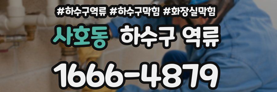 사호동 하수구 역류