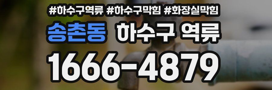 송촌동 하수구 역류