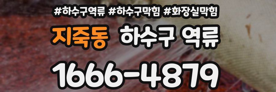 지죽동 하수구 역류