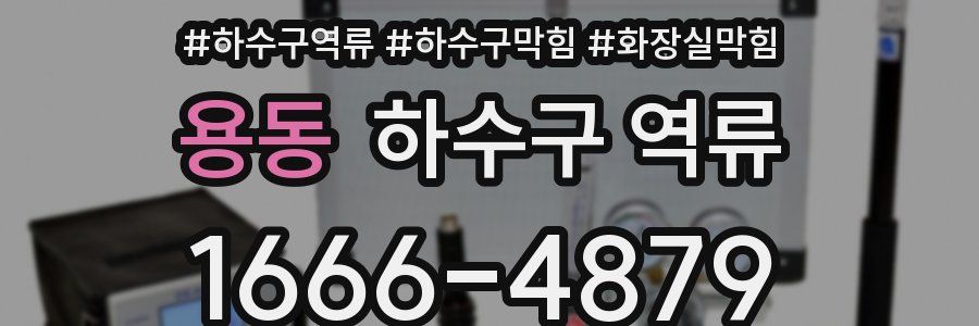 용동 하수구 역류