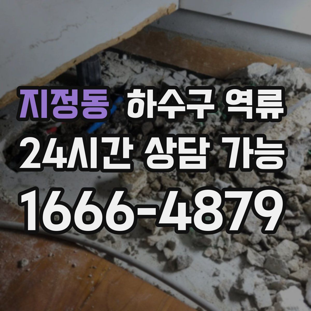 지정동 하수구 역류