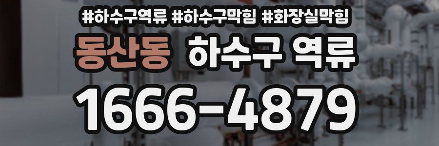 동산동 하수구 역류