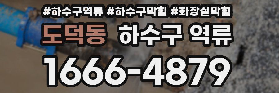 도덕동 하수구 역류