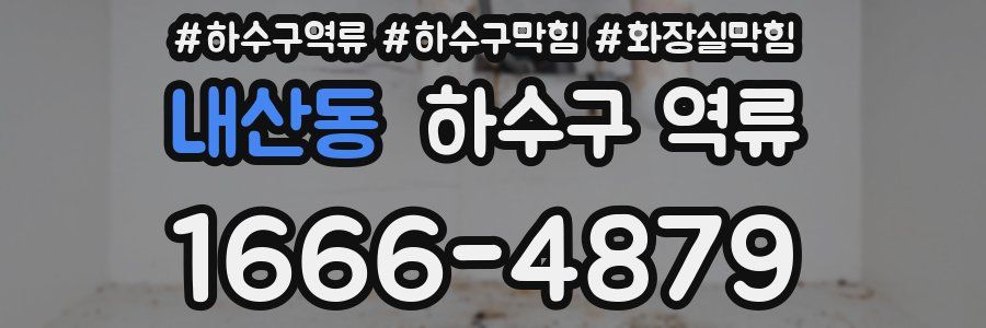 내산동 하수구 역류