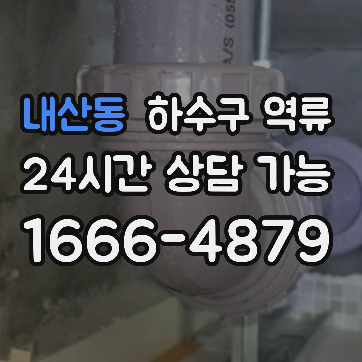 내산동 하수구 역류