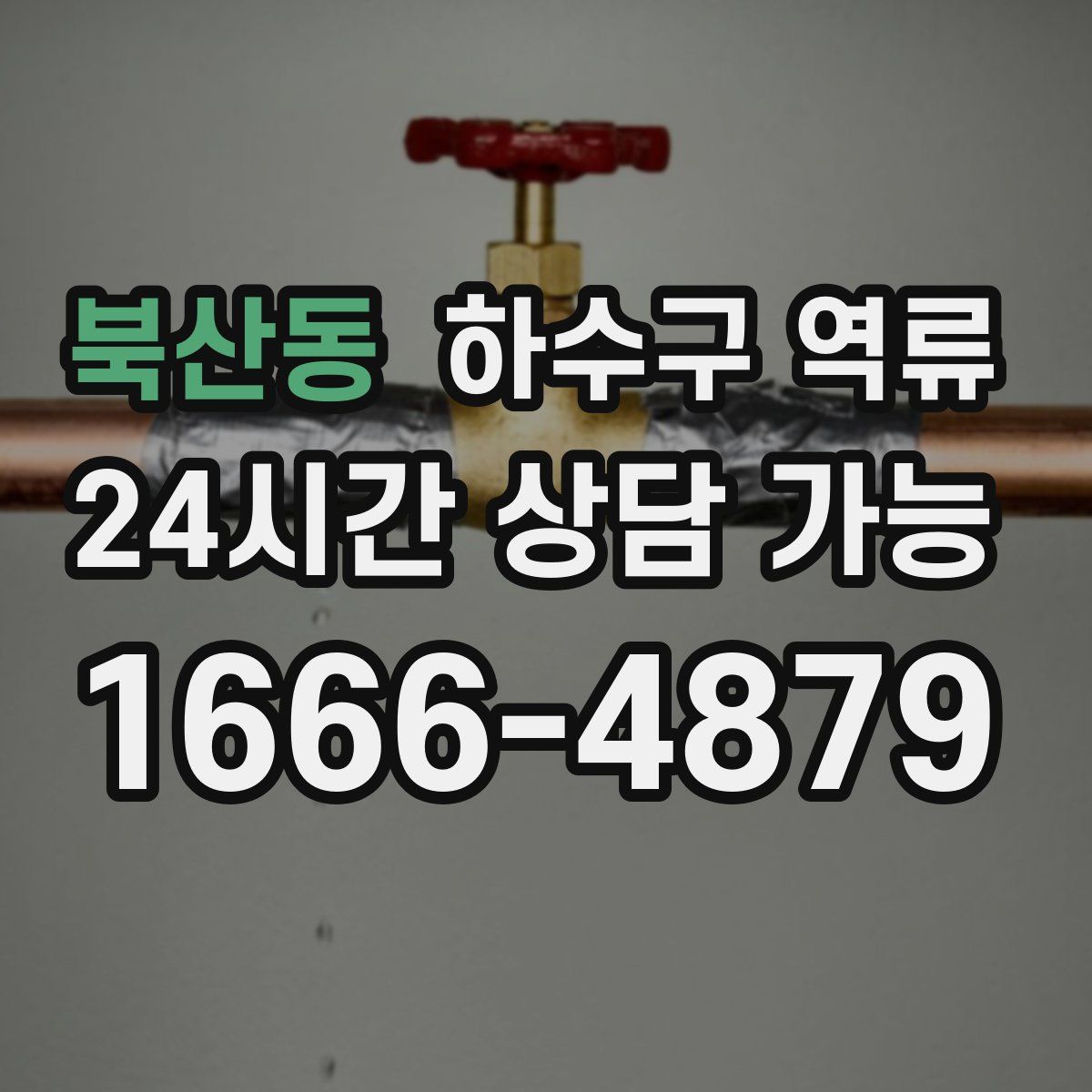 북산동 하수구 역류