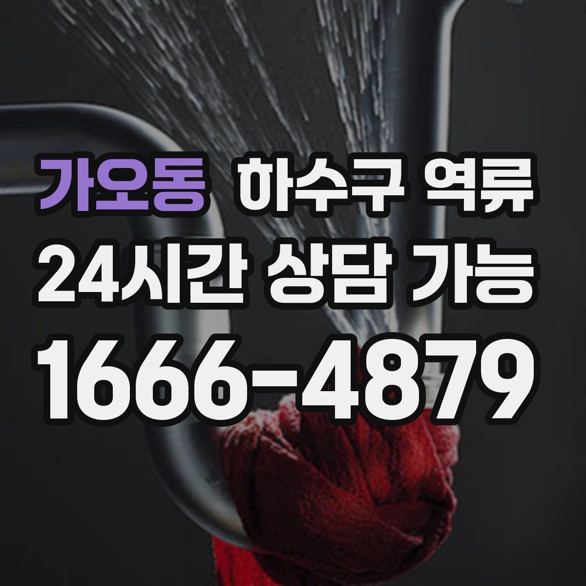 가오동 하수구 역류